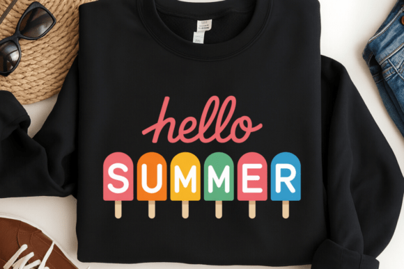 Download Colorful Hello Summer Shirt PNG - Premium Resources