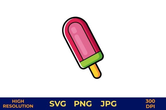 Download Cute Layered Popsicle Illustration - Popsicle illustration Collection