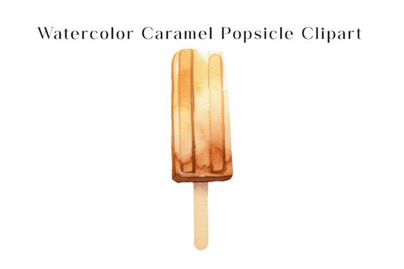 Download Watercolor Caramel Popsicle Clipart - Premium Resources