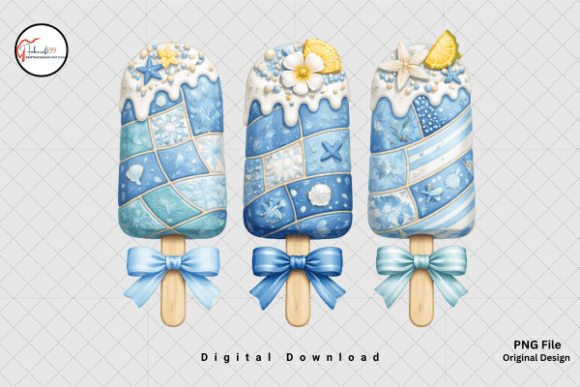 Download Beach Ice Cream Coastal Popsicle PNG - Premium Resources