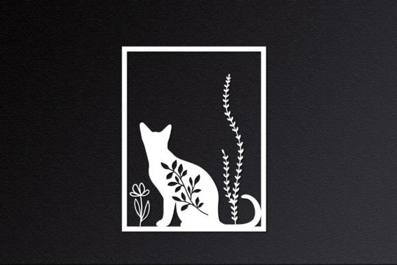Download Cat Wall Art Floral Svg Cut File - Wall art floral svg Collection