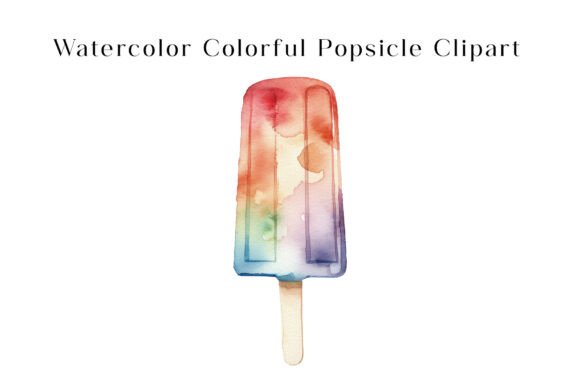 Download Watercolor Colorful Popsicle Clipart - Premium Resources